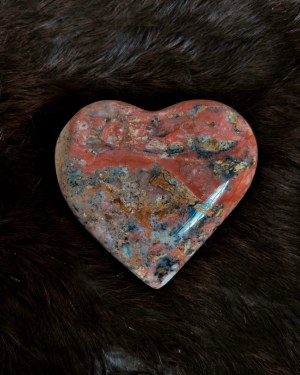 strawberry opal heart
