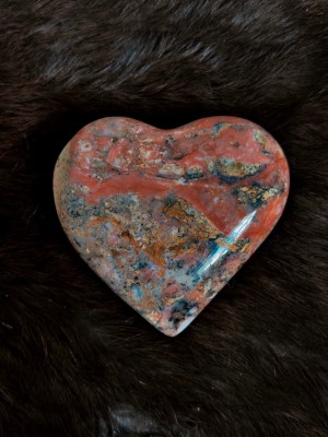 strawberry opal heart