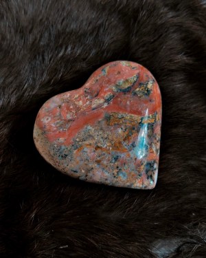 strawberry opal heart