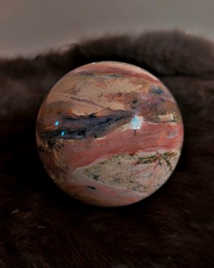 strawberry opal sphere | rooted love