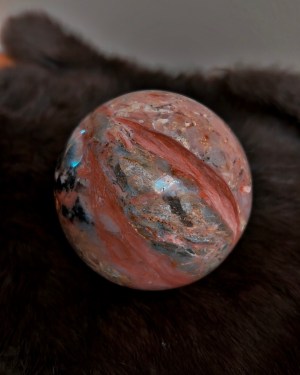 strawberry opal sphere | rooted love