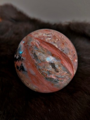 strawberry opal sphere | rooted love