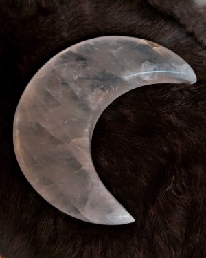 clear quartz crescent moon | lunar clarity
