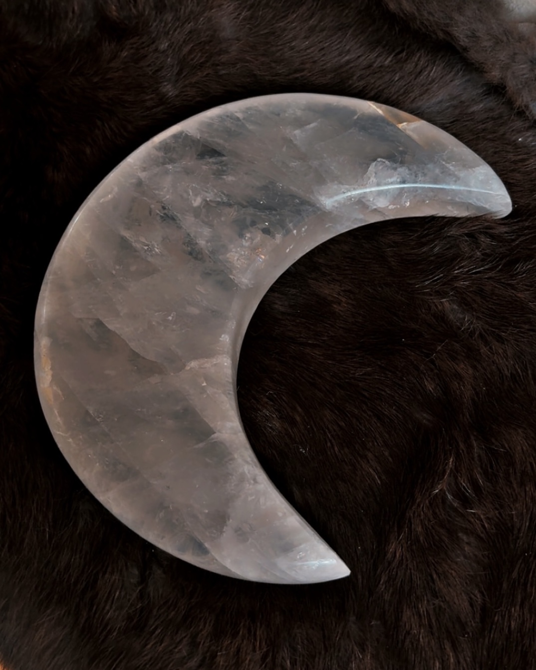 clear quartz crescent moon | lunar clarity clear quartz crescent moon | lunar clarity