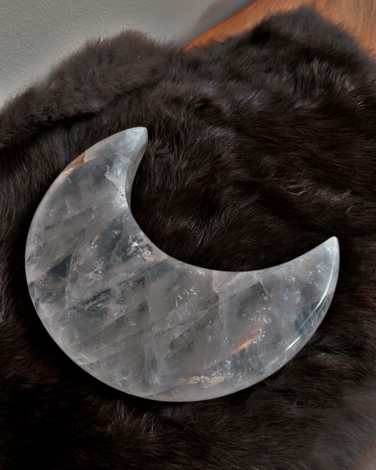 clear quartz crescent moon | lunar clarity clear quartz crescent moon | lunar clarity