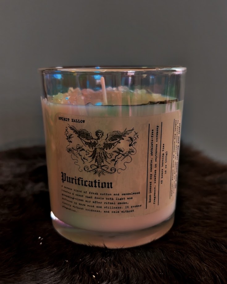 purification | 10 oz ritual candle purification | 10 oz ritual candle