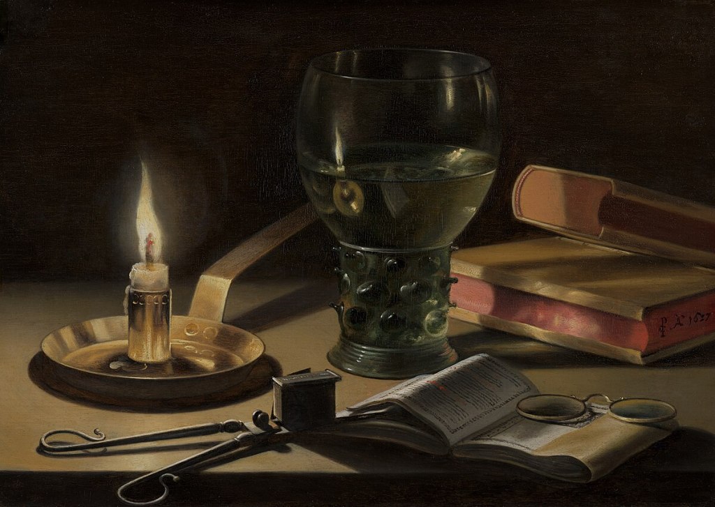 pieter claesz still life with lighted candle 947 mauritshuis