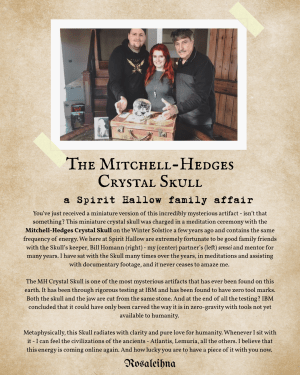 clear quartz skull | charged by the mitchell hedges crystal skull