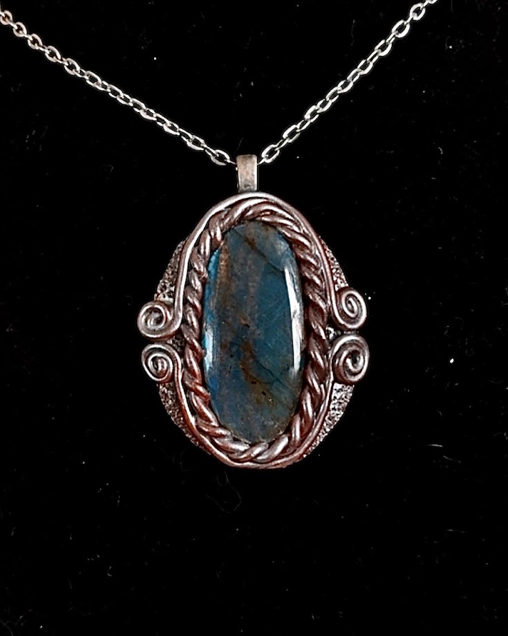 the veiled gate | labradorite high priestess talisman the veiled gate | labradorite high priestess talisman