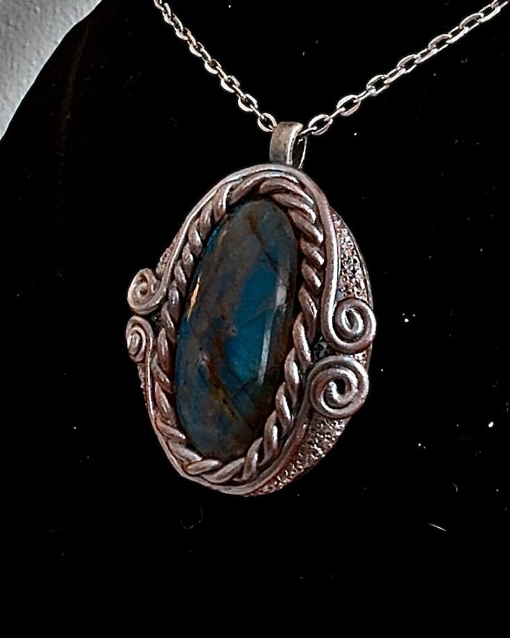 the veiled gate | labradorite high priestess talisman the veiled gate | labradorite high priestess talisman