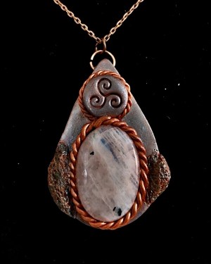 anam cara | triskele moonstone talisman