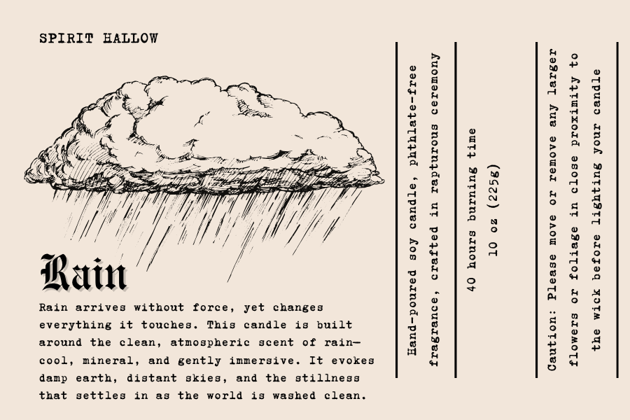 rain | 10 oz ritual candle rain | 10 oz ritual candle