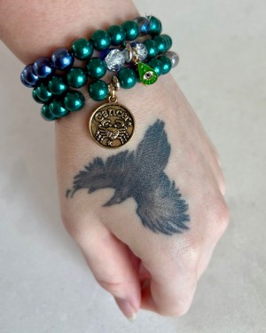 cancer | tri stack bracelet set