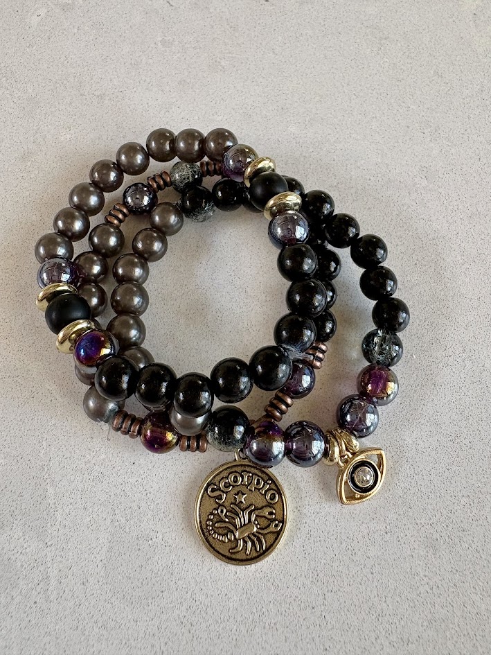 scorpio | tri stack bracelet set scorpio | tri stack bracelet set