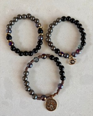 scorpio | tri stack bracelet set