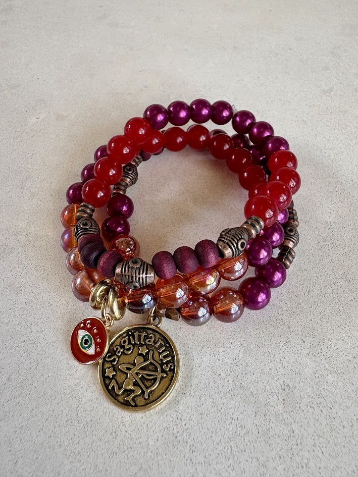 sagittarius | tri stack bracelet set sagittarius | tri stack bracelet set