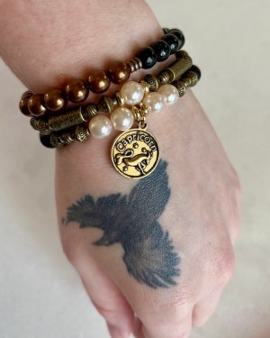 capricorn | tri stack bracelet set