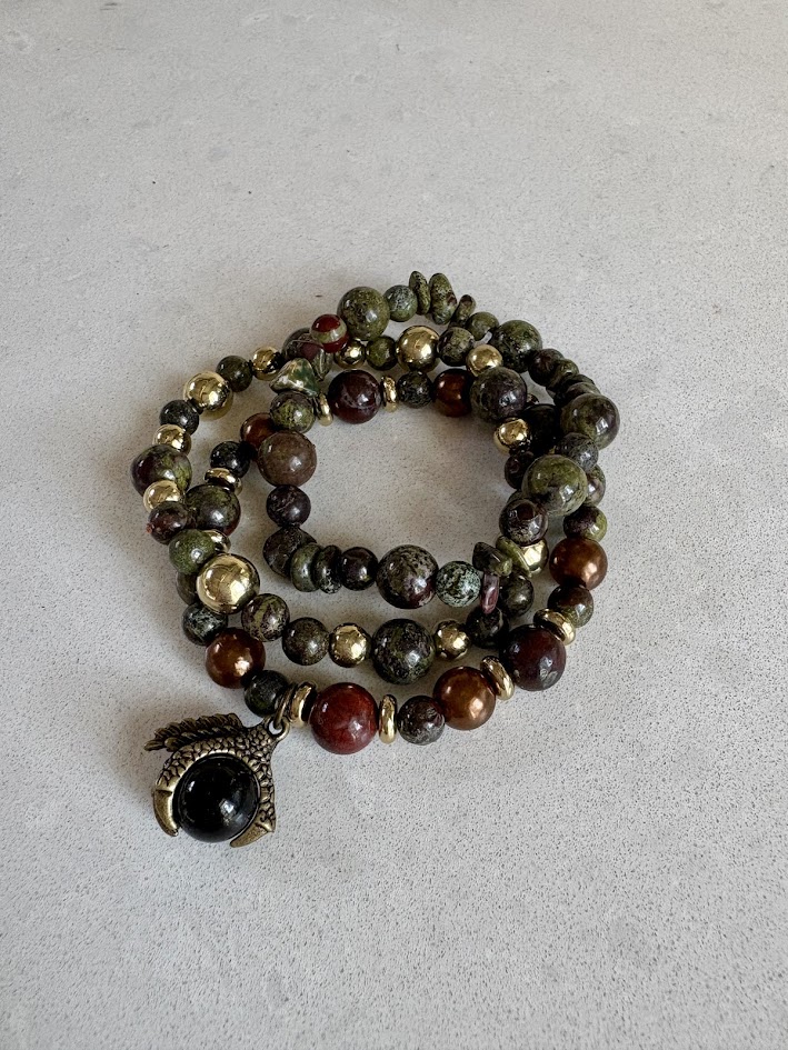 dragon | tri stack bracelet set dragon | tri stack bracelet set