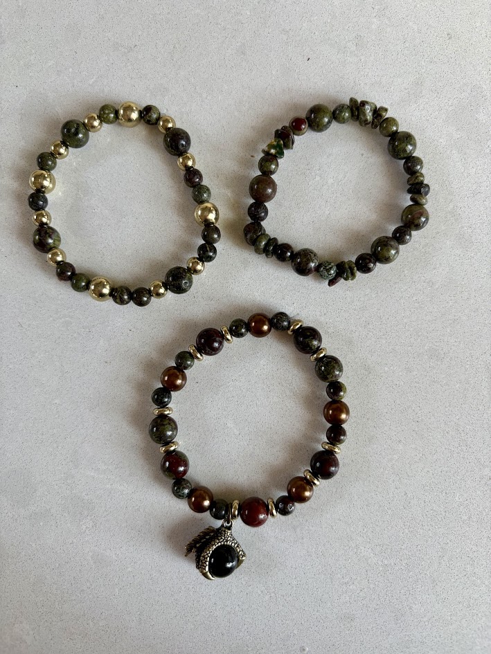 dragon | tri stack bracelet set dragon | tri stack bracelet set