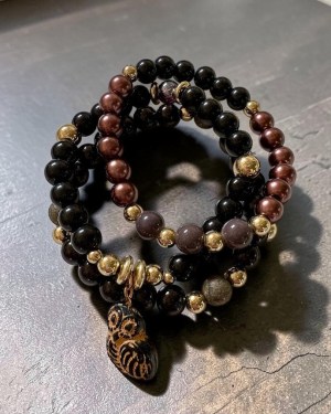 wise protector — triple stack bracelet set