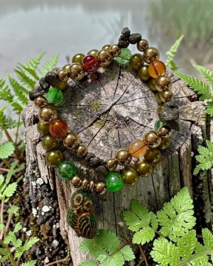 Spirit Hallow Shop good luck owl — double stack bracelet set