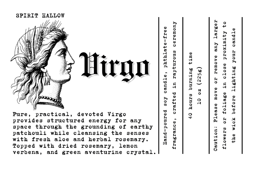 virgo label virgo label